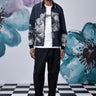 Anemone Flower Regular Fit Jacket- Black Grey - Genes Online Store