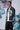 Anemone Flower Regular Fit Jacket- Black Grey - Genes Online Store
