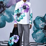 Anemone Flower Regular Fit Shirt- Green - Genes Online Store