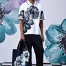 Anemone Flower Relax Fit Casual Polo - Grey - Genes Online Store