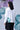Anemone Flower Relaxed Fit Shirt- White Green - Genes Online Store