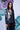 Anemone Flower Slim Fit Jacket- Black Grey - Genes Online Store