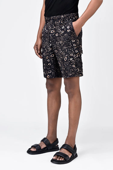 Animal Print Easy Fit Men's Cargo Shorts - Genes Lecoanet Hemant