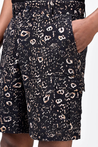 Animal Print Easy Fit Men's Cargo Shorts - Genes Lecoanet Hemant
