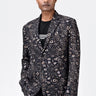 Animal Print Regular Fit Men's Two-Button Jacket - Genes Lecoanet Hemant