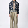 Aurora Print Bomber Jacket - Taupe Black - Genes Lecoanet Hemant