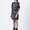 Aurora Print Shirt Dress Taupe-Black - Genes Lecoanet Hemant