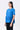 Azure Blue Giza Cotton Poplin Top - Blue