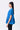 Azure Blue Giza Cotton Poplin Top - Blue
