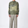 Banana Crepe Sweatshirt with Microcell Print - Genes Lecoanet Hemant