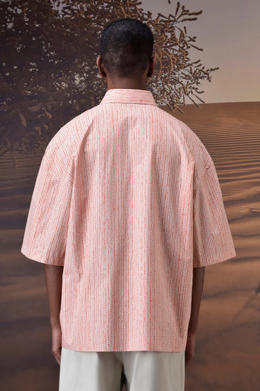 Beige Dot Pattern Shirt - Genes Online Store