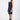 Black A-Line Giza Cotton Poplin Dress with Embroidery
