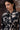 Black Abstract Circle Print Cotton Twill Jacket - Genes Online Store