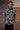 Black Abstract Print Polo - Genes Online Store