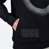 Black Banana Crepe Sweatshirt with Eclipse Print - Genes Lecoanet Hemant