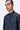 Black Band Collar Kurta with Dotted Aurora Print - Genes Lecoanet Hemant