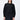 Black Cropped Heavy Crepe Sweatshirt with Embroidery