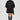 Black embroidered oversized shirt for women by Genes Lecoanet Hemant India