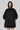 Women black designer oversized shirt with embroidery, luxury fashion India