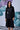 Black poplin shirt with embroidery and tailored silhouette