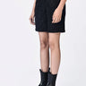 Black Crepe Shorts
