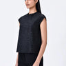 Black Giza Cotton Poplin Top