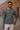 Black cotton jersey long sleeve T-shirt with micro-pattern design for men