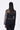 Black Poly Organza Relaxed Fit Turtle Neck Top with Micro Cell Applique
