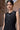Black Poly Viscose Embroidered Sleeveless Top - Genes Online Store
