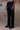 Black drawstring trousers in poly-viscose lycra fabric with stretch and comfort