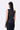 Black Poly Wool Asymmetrical Slim Fit Top with Beads Embroidery