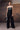 Black strapless sequin panel jumpsuit for women by Genes Lecoanet Hemant India