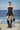 Black poly viscose skirt for women with minimal clean design
