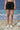 Black skirt for women with relaxed fit and fluid silhouette