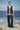 Black poly wool vest for men showing structured fabric texture