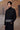Black Textured Poly Lycra High-Neck Jacket - Genes Online Store