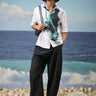 Black and white shirt for men perfect for summer wear