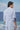Designer blue blazer men by Genes Lecoanet Hemant with notch lapel