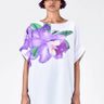 Boat Neck Top With Floral Print - Genes Lecoanet Hemant