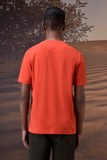 Designer red Paris graphic T-shirt for casual and streetwear wear