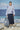 Premium cotton pinstripe boxy jacket for women with tailored design