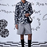 Button Up Heart Regular Fit Shirt- Black - Genes Online Store