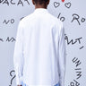Card Beard Embroidery Regular Fit Shirt - White - Genes Online Store