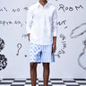 Card Cut-Out Regular Fit Shirt- White - Genes Online Store