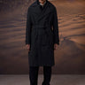Charcoal Poly Felt Trench Coat - Genes Online Store