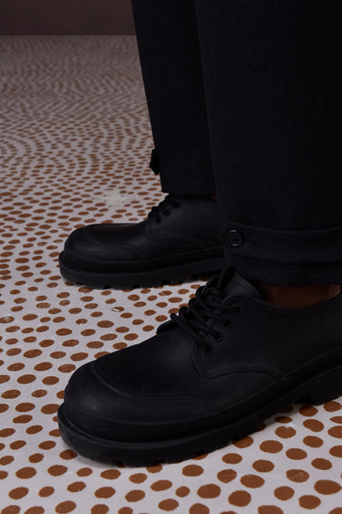 Charcoal Poly Viscose Check Trouser - Genes Online Store