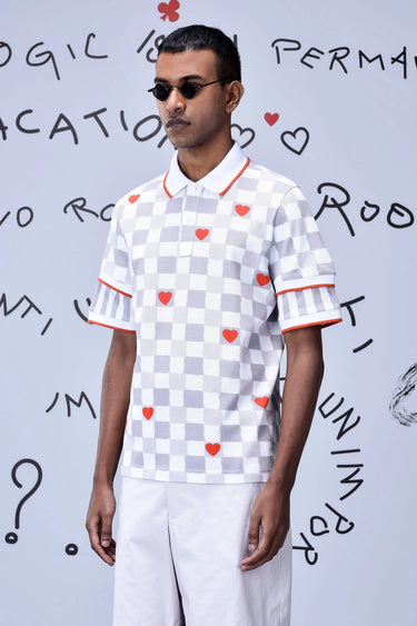 Chess Board Semi-Fitted Polo - Genes Online Store