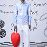Chess Board Stripe Regular Fit Shirt - Genes Online Store