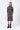 Chocolate Brown Cotton Pique Polo Dress with Front Zipper - Genes Lecoanet Hemant