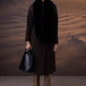 Chocolate Brown Double-Layer Fleece Overcoat - Genes Online Store